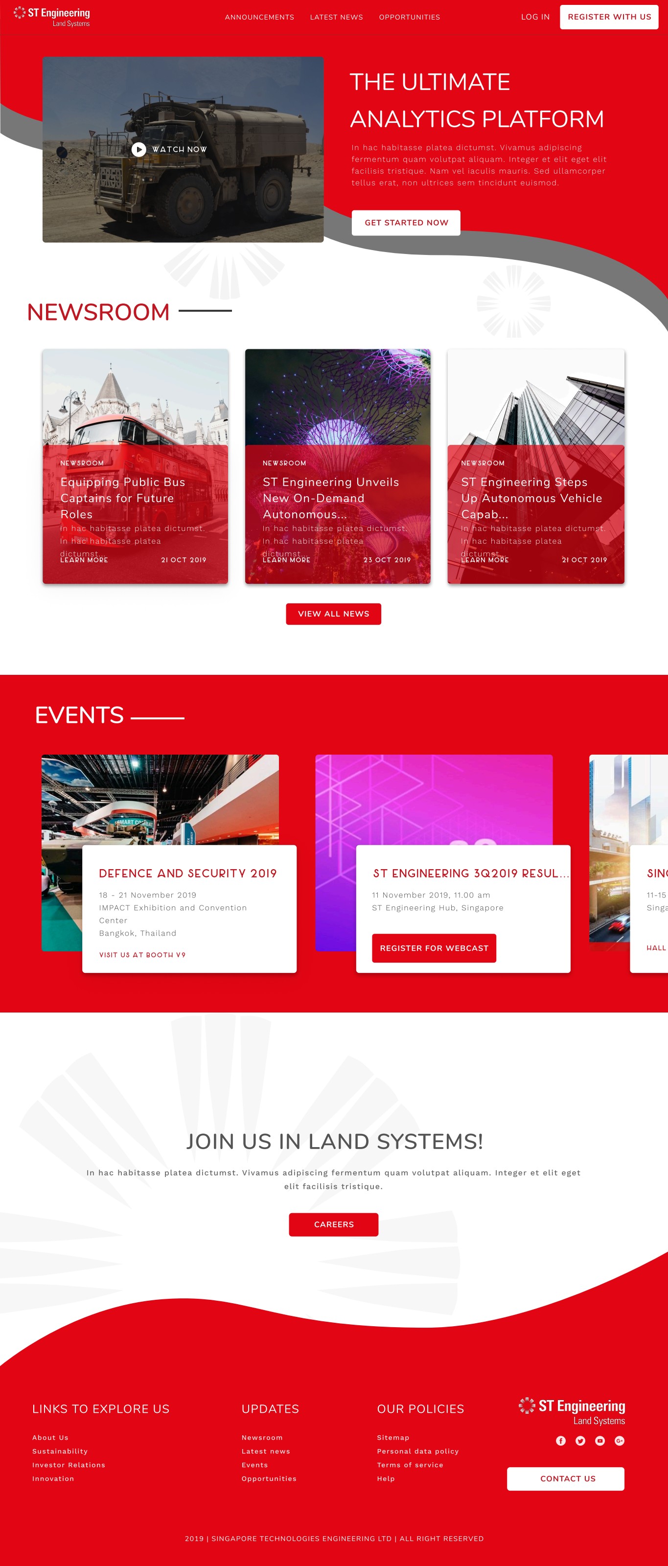 Legacy STE Land Systems portal 1